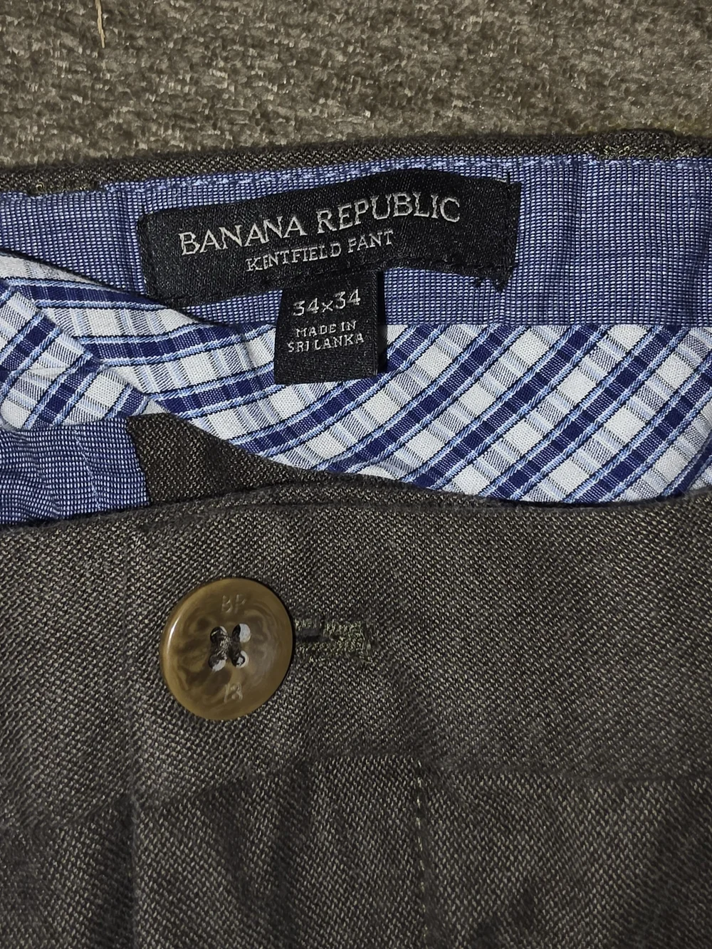 Banana Republic's Men's Casual Brown Dress Pants 34X34